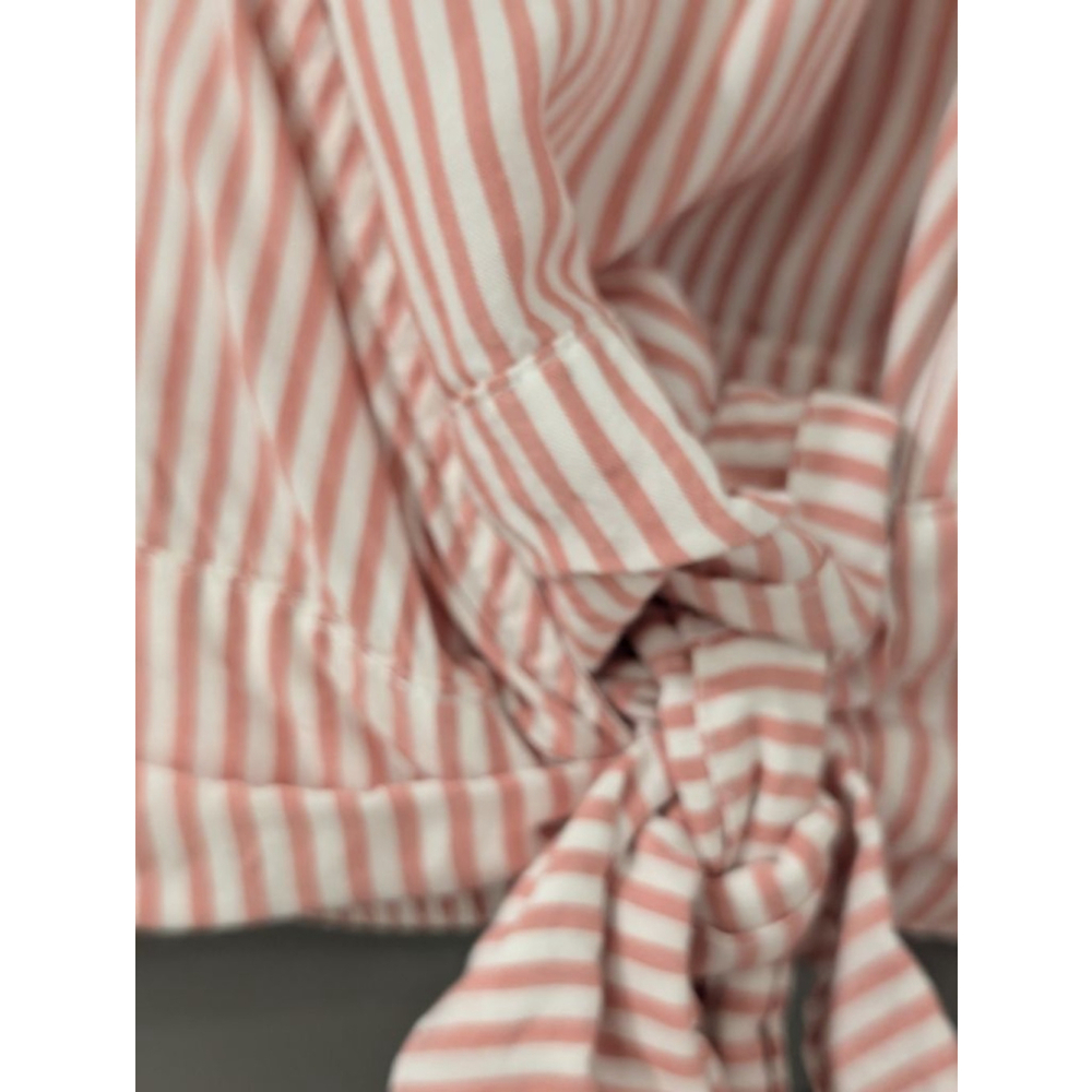Women's JACK by BB DAKOTA Pink & White Striped Blouse M - Picture 4 of 9